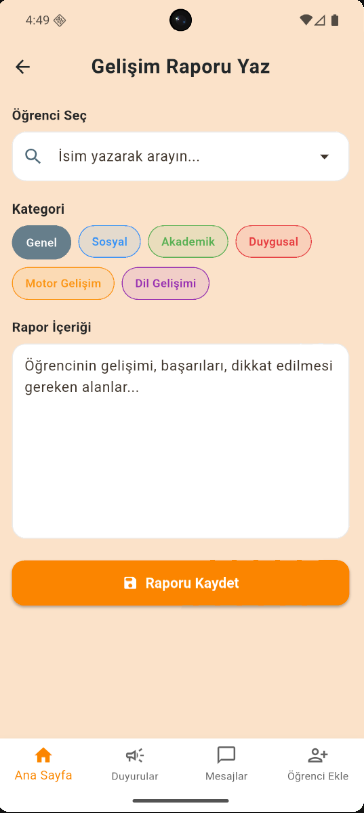 MobiKreş Ekranı