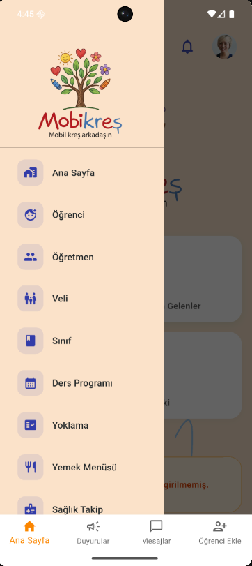 MobiKreş Ekranı